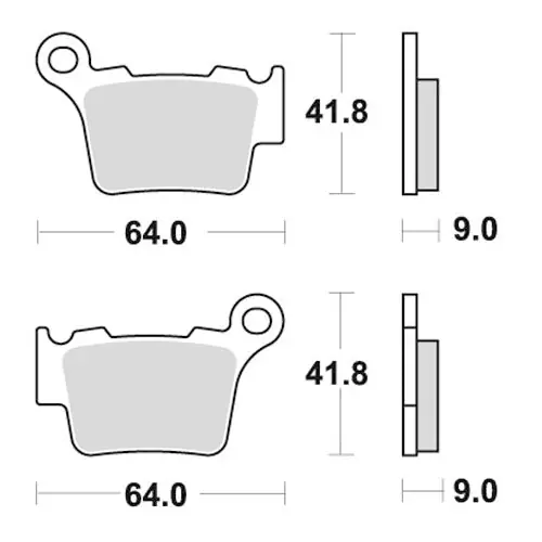 Pastiglie Nissin Husaberg FE 350 13-14 posteriori race Offerta Limitata